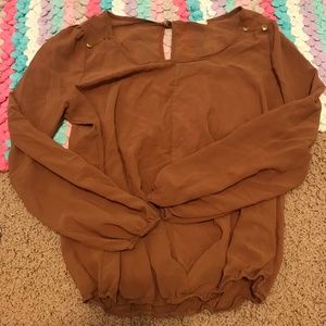 Sheer Brown Blouse